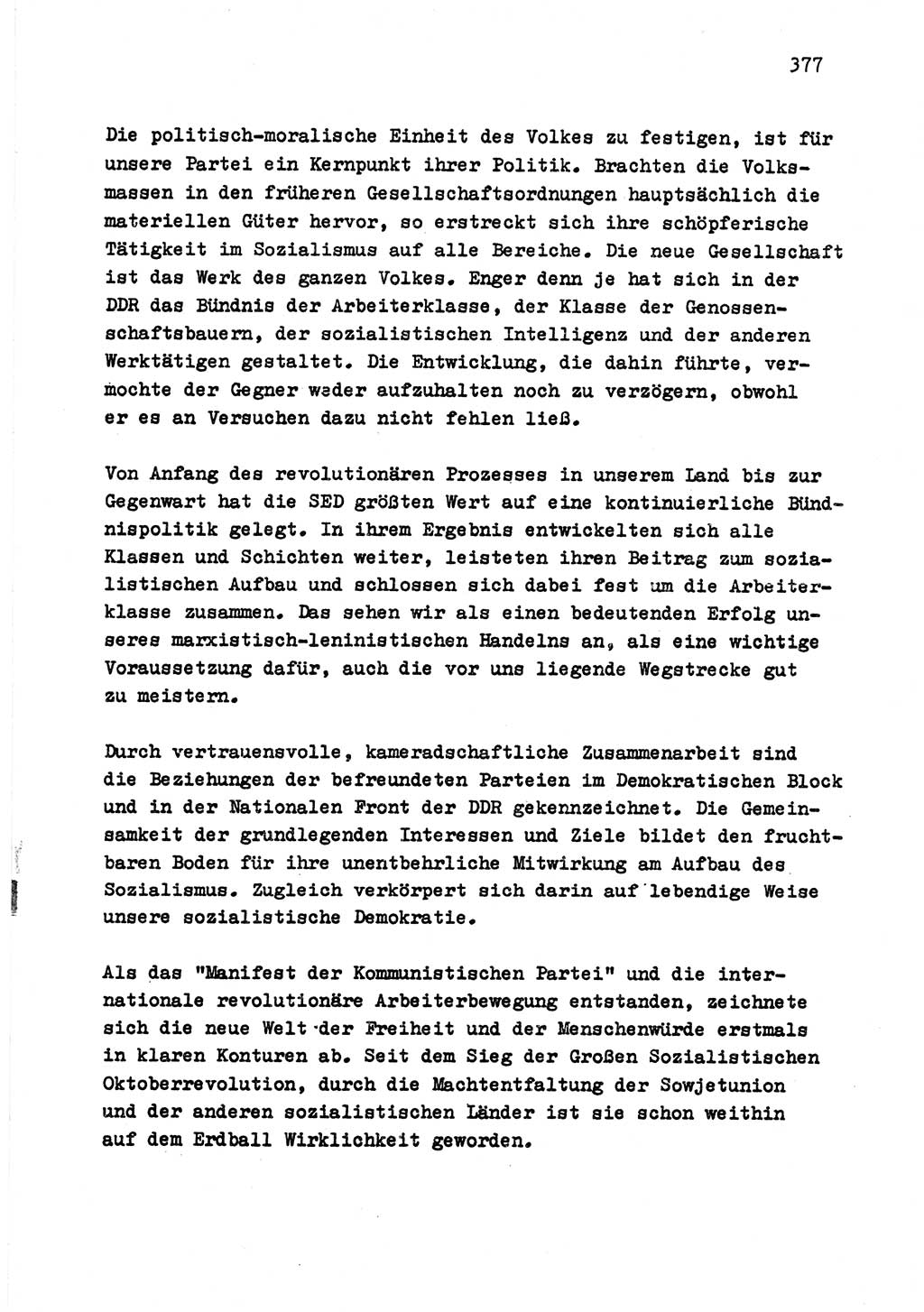 Zu Fragen der Parteiarbeit [Sozialistische Einheitspartei Deutschlands (SED) Deutsche Demokratische Republik (DDR)] 1979, Seite 377 (Fr. PA SED DDR 1979, S. 377)