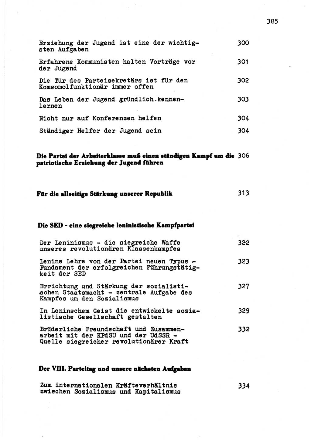 Zu Fragen der Parteiarbeit [Sozialistische Einheitspartei Deutschlands (SED) Deutsche Demokratische Republik (DDR)] 1979, Seite 385 (Fr. PA SED DDR 1979, S. 385)