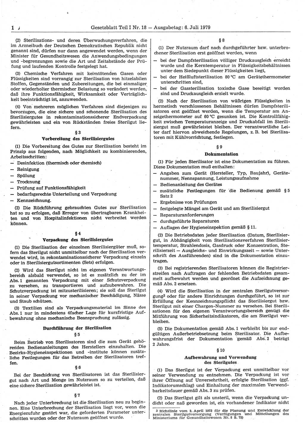 Gesetzblatt (GBl.) der Deutschen Demokratischen Republik (DDR) Teil Ⅰ 1979, Seite 160 (GBl. DDR Ⅰ 1979, S. 160)