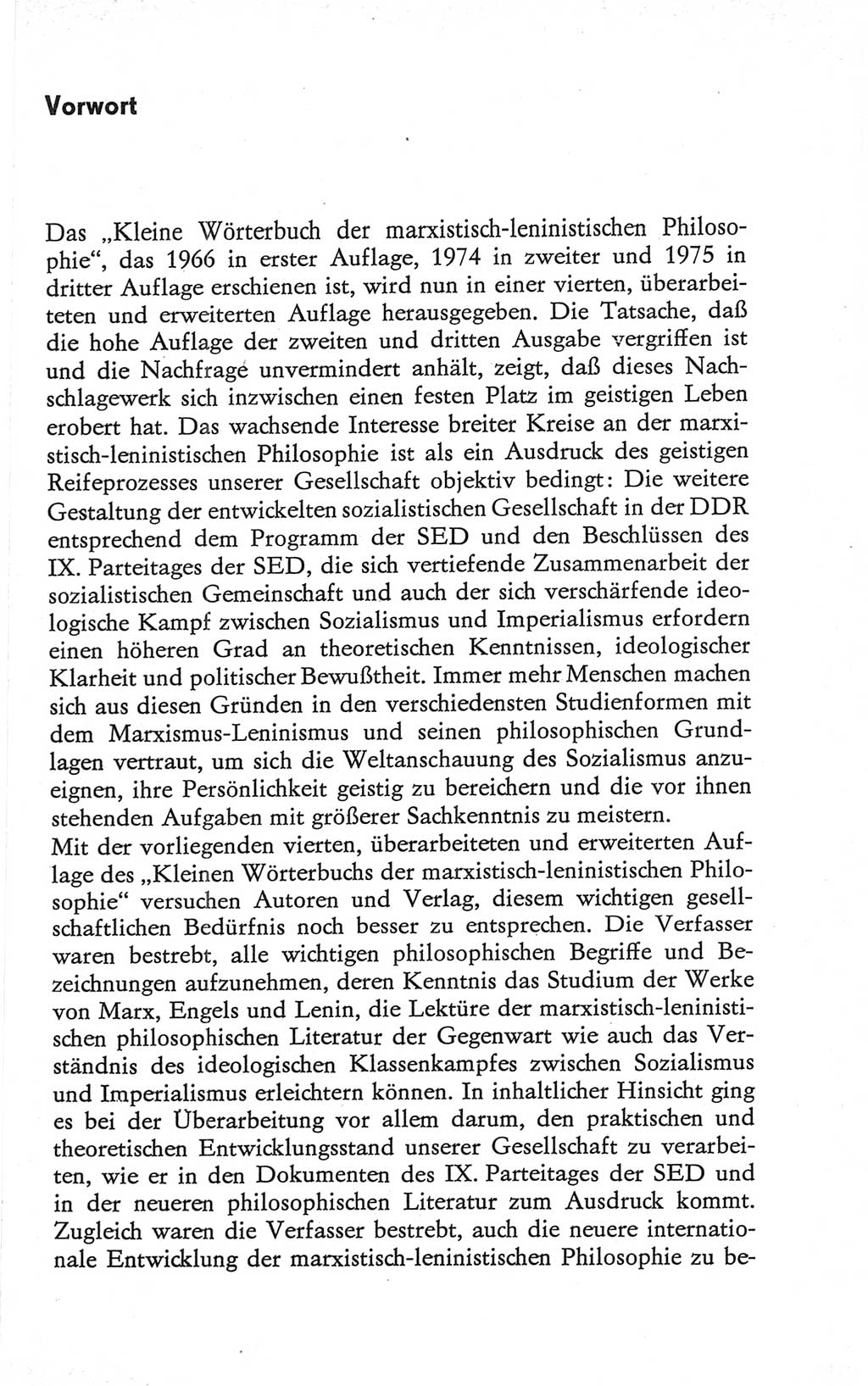 Kleines Wörterbuch der marxistisch-leninistischen Philosophie [Deutsche Demokratische Republik (DDR)] 1979, Seite 5 (Kl. Wb. ML Phil. DDR 1979, S. 5)