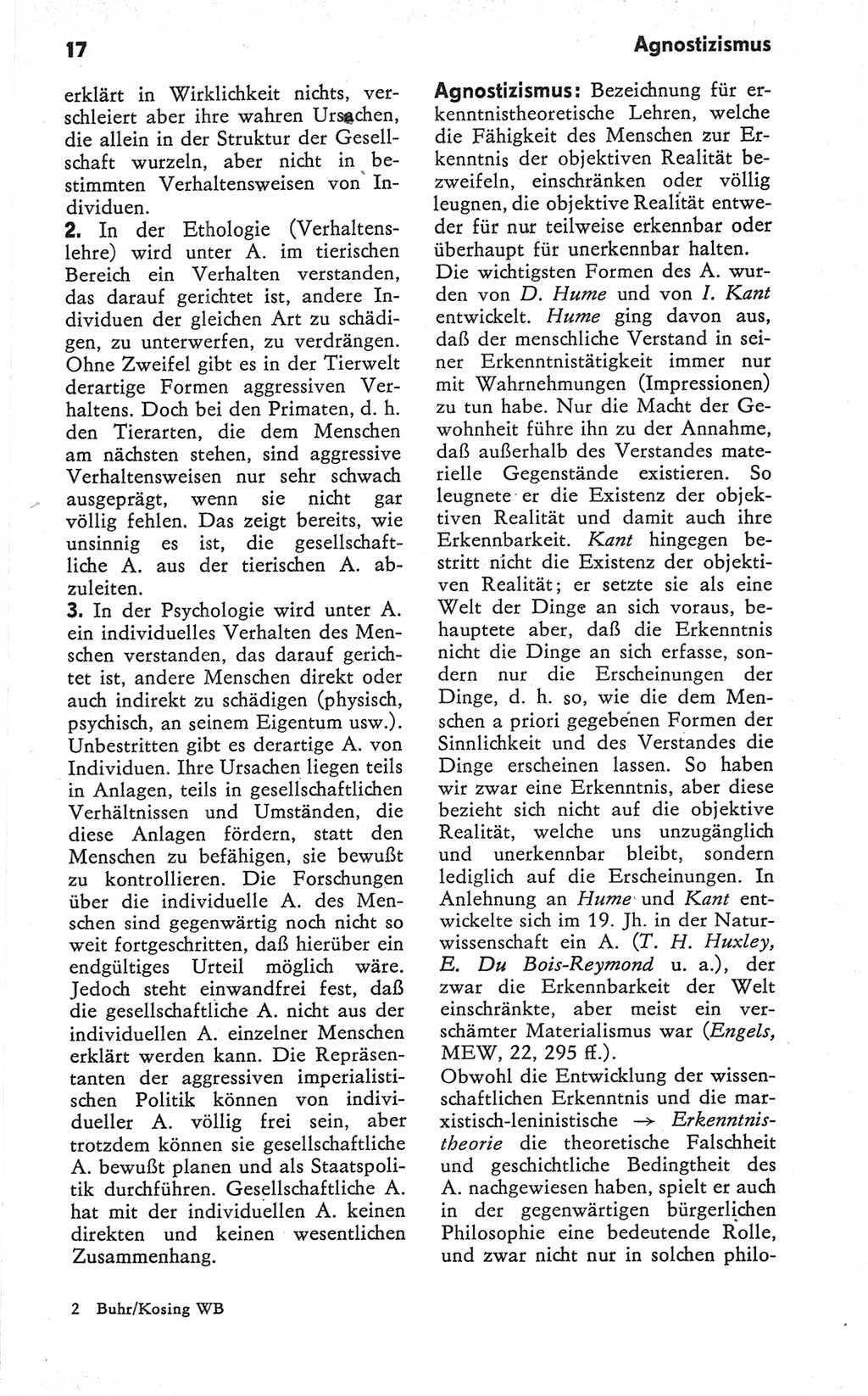 Kleines Wörterbuch der marxistisch-leninistischen Philosophie [Deutsche Demokratische Republik (DDR)] 1979, Seite 17 (Kl. Wb. ML Phil. DDR 1979, S. 17)