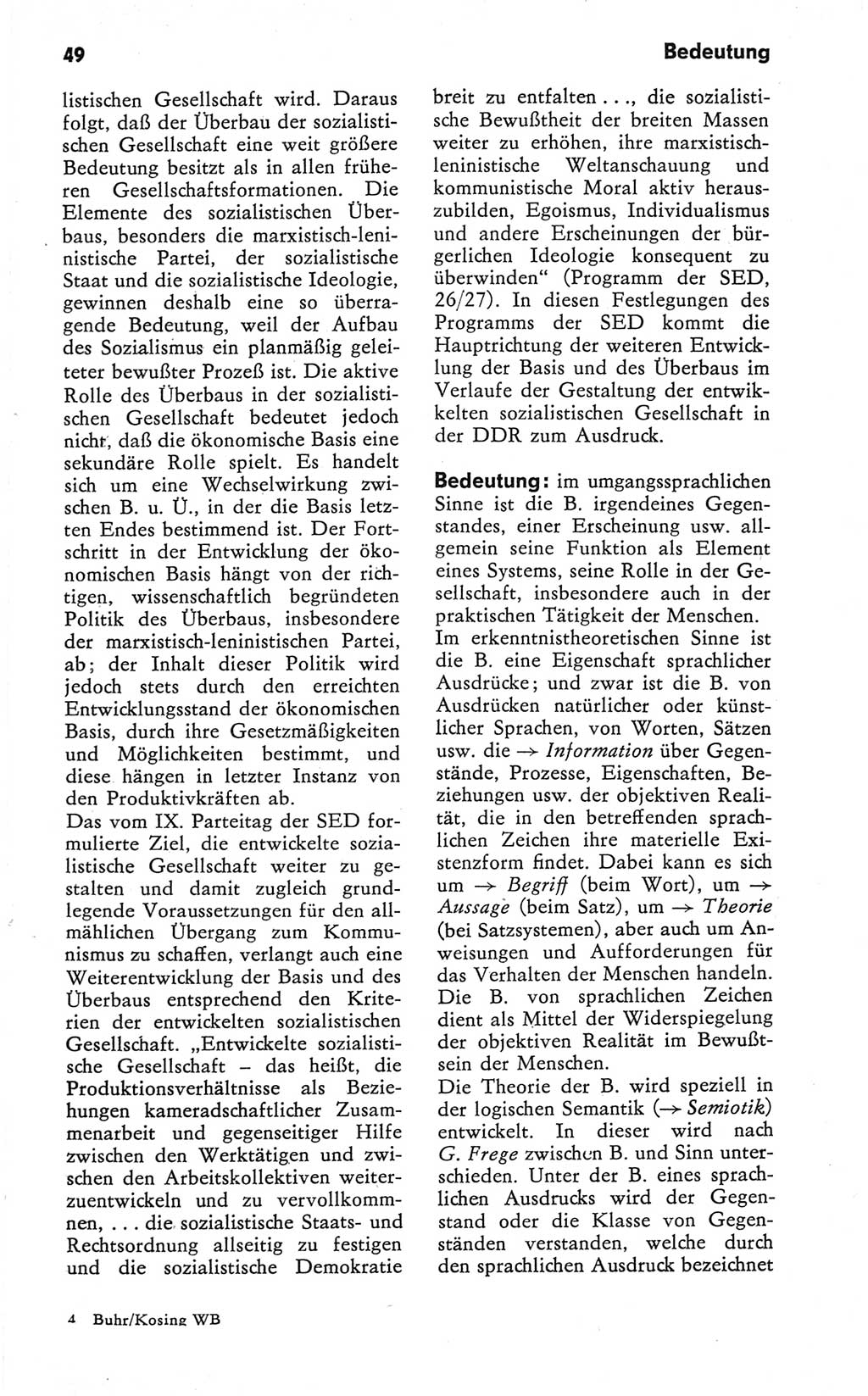 Kleines Wörterbuch der marxistisch-leninistischen Philosophie [Deutsche Demokratische Republik (DDR)] 1979, Seite 49 (Kl. Wb. ML Phil. DDR 1979, S. 49)