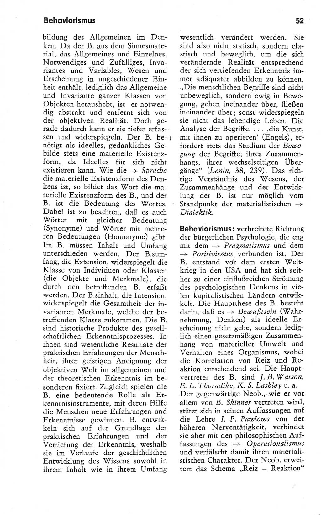 Kleines Wörterbuch der marxistisch-leninistischen Philosophie [Deutsche Demokratische Republik (DDR)] 1979, Seite 52 (Kl. Wb. ML Phil. DDR 1979, S. 52)