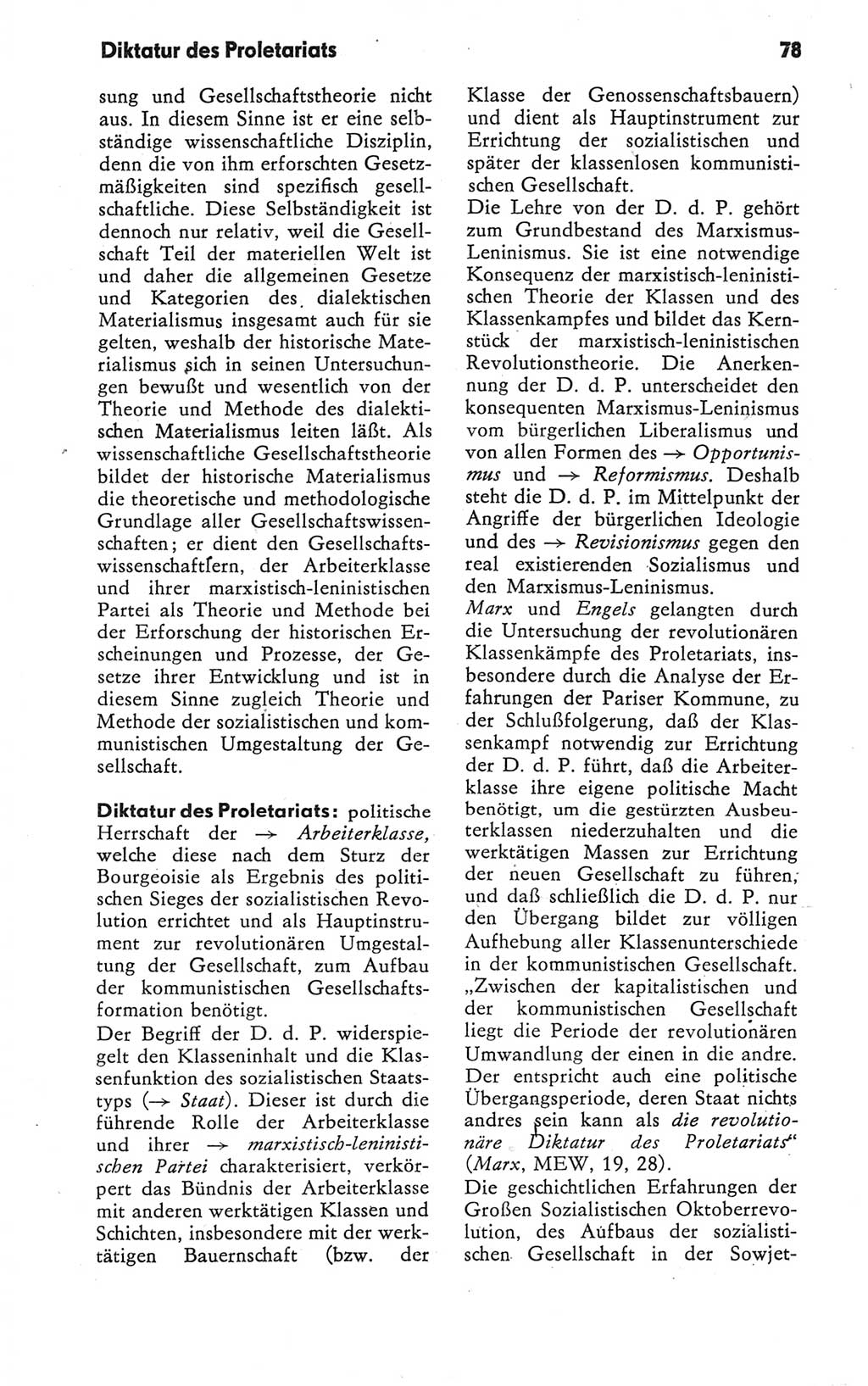 Kleines Wörterbuch der marxistisch-leninistischen Philosophie [Deutsche Demokratische Republik (DDR)] 1979, Seite 78 (Kl. Wb. ML Phil. DDR 1979, S. 78)