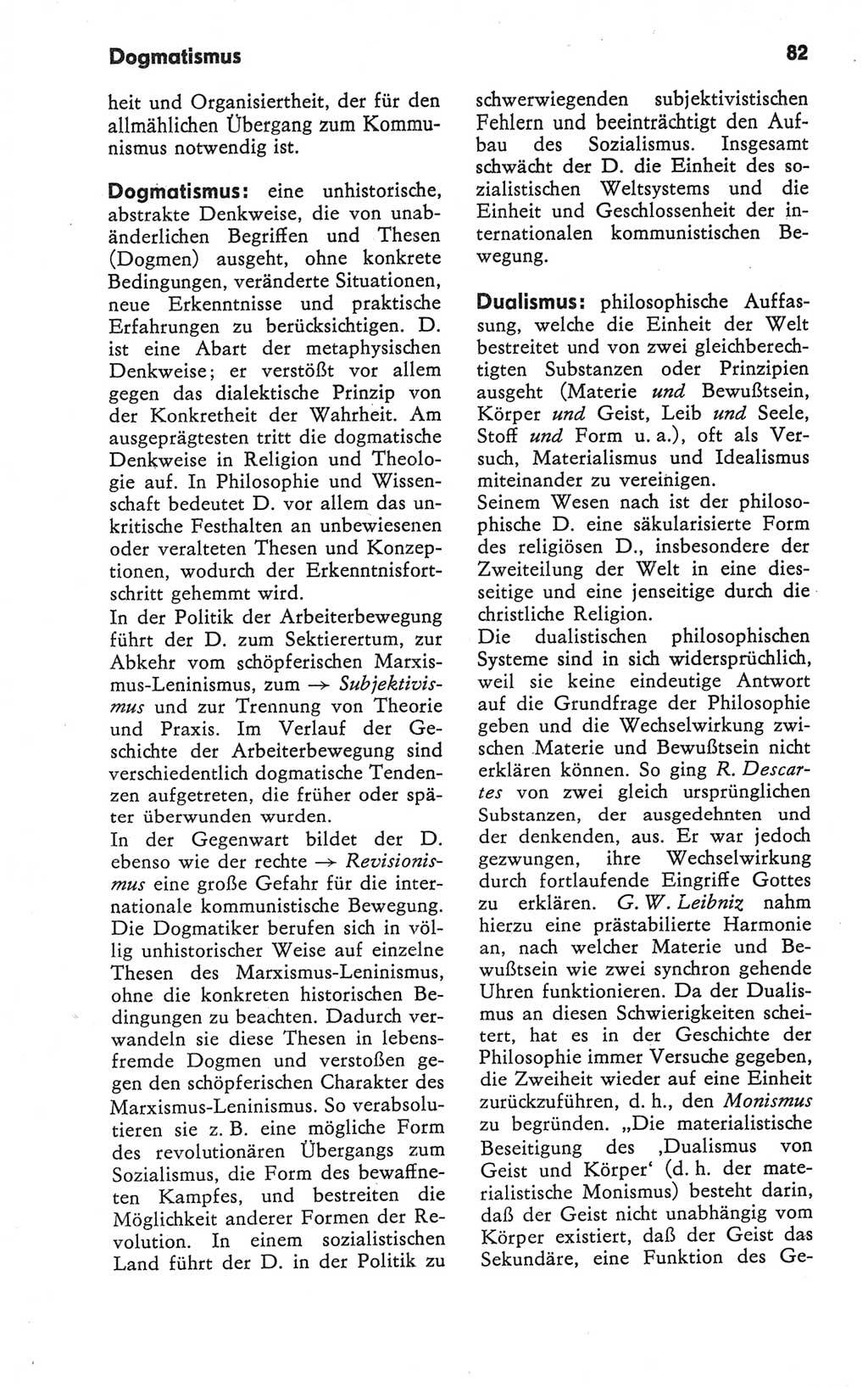 Kleines Wörterbuch der marxistisch-leninistischen Philosophie [Deutsche Demokratische Republik (DDR)] 1979, Seite 82 (Kl. Wb. ML Phil. DDR 1979, S. 82)