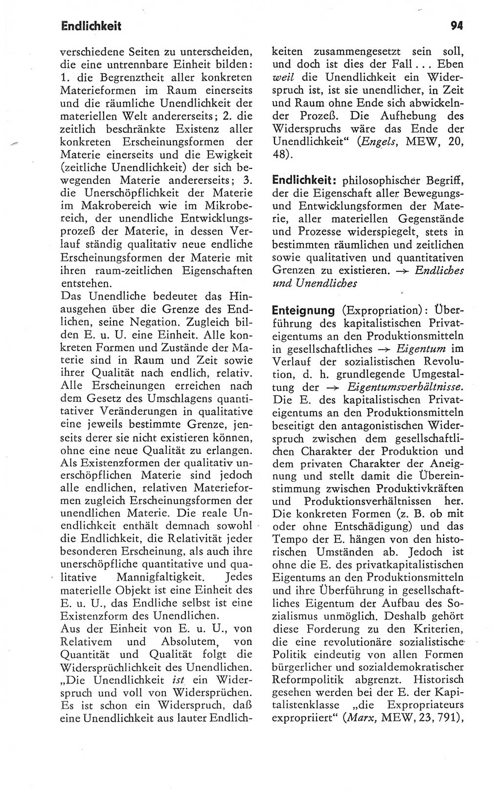 Kleines Wörterbuch der marxistisch-leninistischen Philosophie [Deutsche Demokratische Republik (DDR)] 1979, Seite 94 (Kl. Wb. ML Phil. DDR 1979, S. 94)
