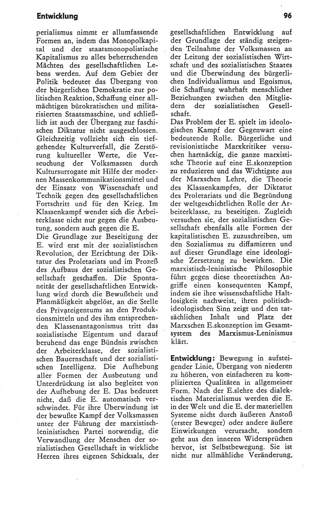 Kleines Wörterbuch der marxistisch-leninistischen Philosophie [Deutsche Demokratische Republik (DDR)] 1979, Seite 96 (Kl. Wb. ML Phil. DDR 1979, S. 96)