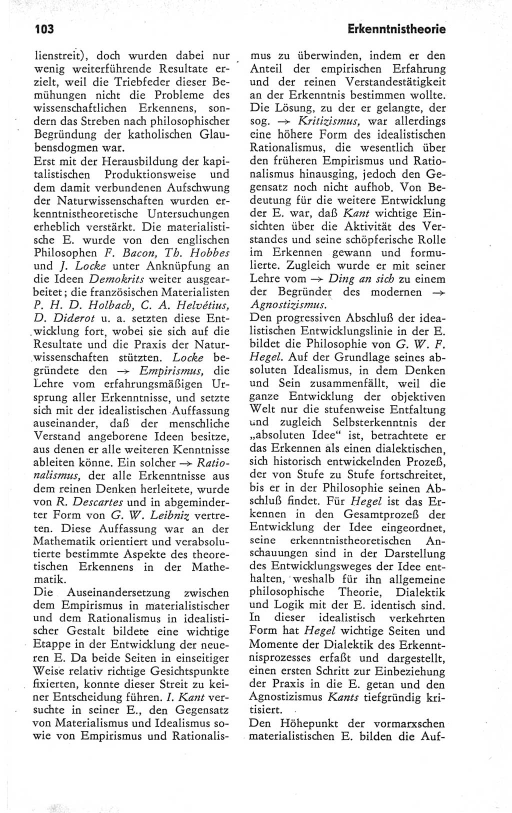 Kleines Wörterbuch der marxistisch-leninistischen Philosophie [Deutsche Demokratische Republik (DDR)] 1979, Seite 103 (Kl. Wb. ML Phil. DDR 1979, S. 103)