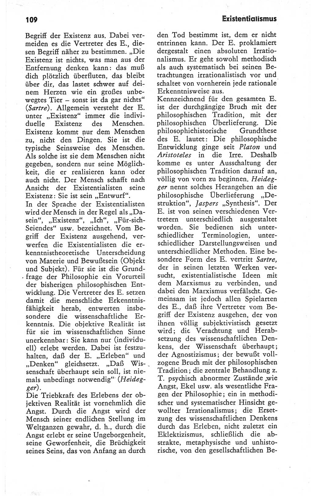 Kleines Wörterbuch der marxistisch-leninistischen Philosophie [Deutsche Demokratische Republik (DDR)] 1979, Seite 109 (Kl. Wb. ML Phil. DDR 1979, S. 109)