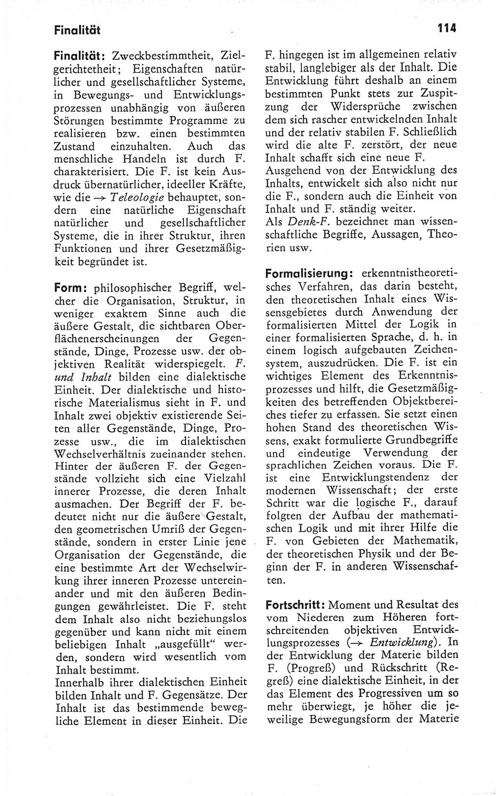 Kleines Wörterbuch der marxistisch-leninistischen Philosophie [Deutsche Demokratische Republik (DDR)] 1979, Seite 114 (Kl. Wb. ML Phil. DDR 1979, S. 114)