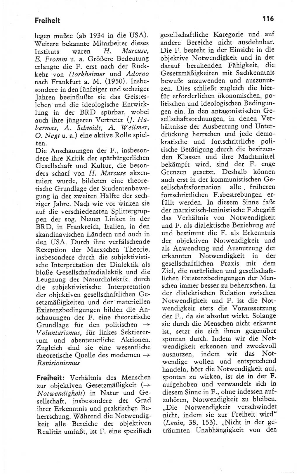 Kleines Wörterbuch der marxistisch-leninistischen Philosophie [Deutsche Demokratische Republik (DDR)] 1979, Seite 116 (Kl. Wb. ML Phil. DDR 1979, S. 116)