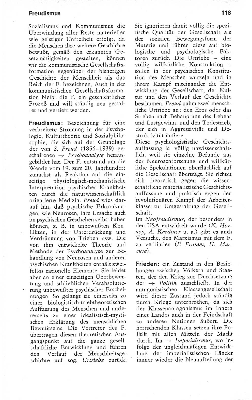 Kleines Wörterbuch der marxistisch-leninistischen Philosophie [Deutsche Demokratische Republik (DDR)] 1979, Seite 118 (Kl. Wb. ML Phil. DDR 1979, S. 118)
