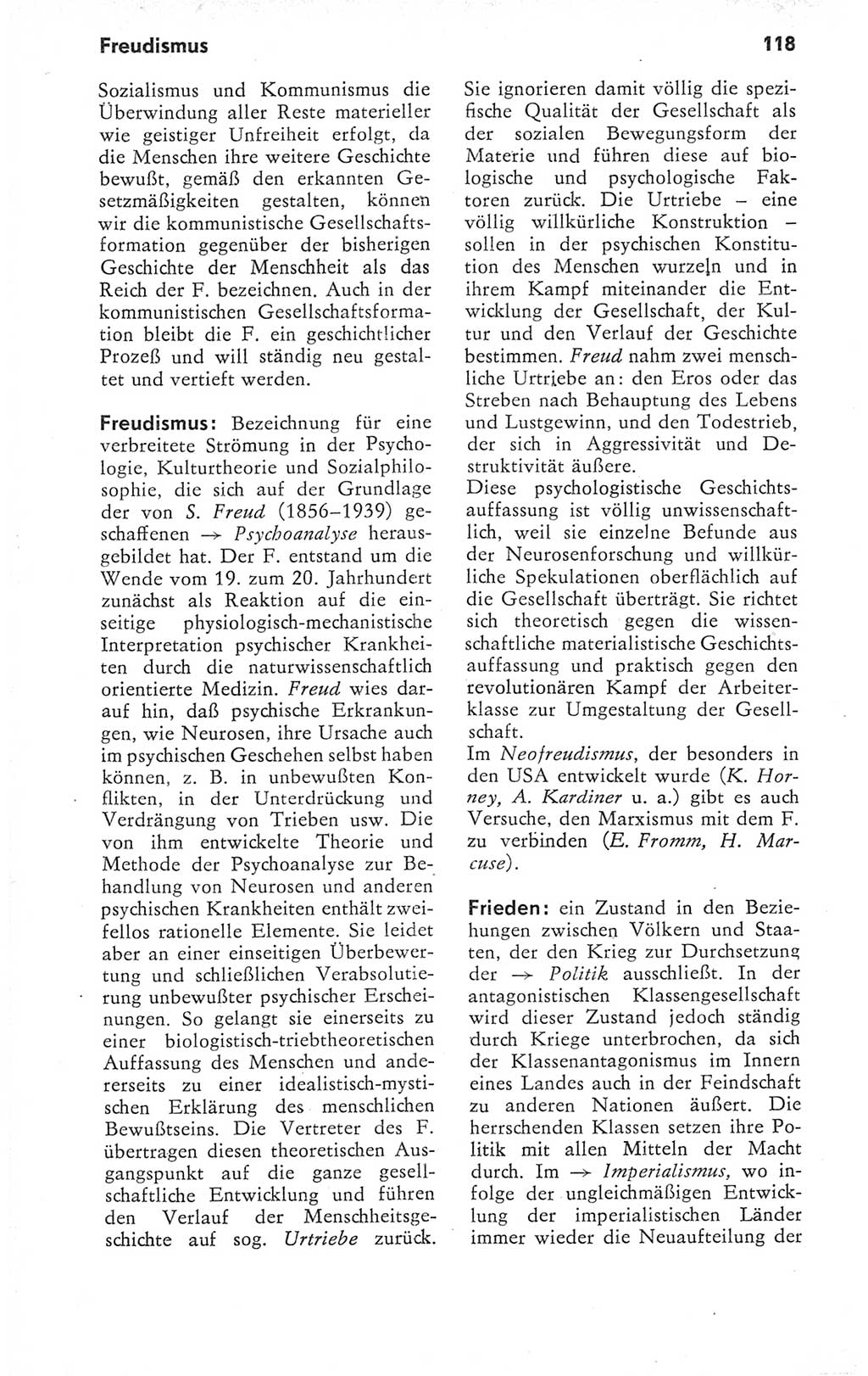 Kleines Wörterbuch der marxistisch-leninistischen Philosophie [Deutsche Demokratische Republik (DDR)] 1979, Seite 118 (Kl. Wb. ML Phil. DDR 1979, S. 118)
