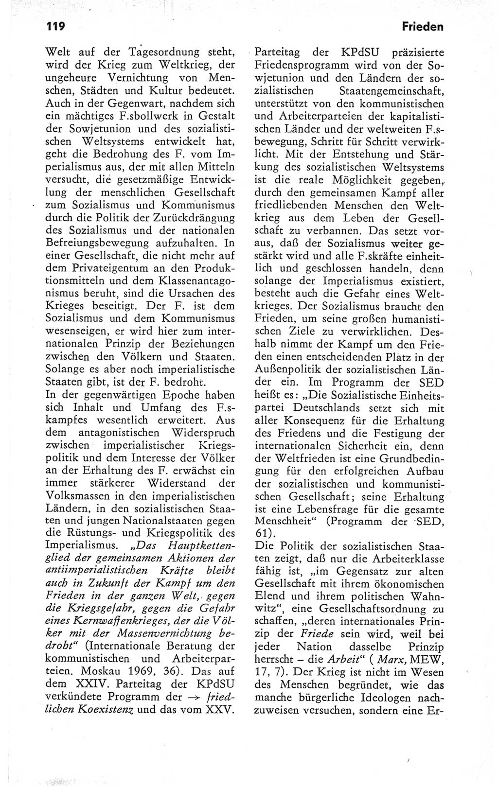 Kleines Wörterbuch der marxistisch-leninistischen Philosophie [Deutsche Demokratische Republik (DDR)] 1979, Seite 119 (Kl. Wb. ML Phil. DDR 1979, S. 119)