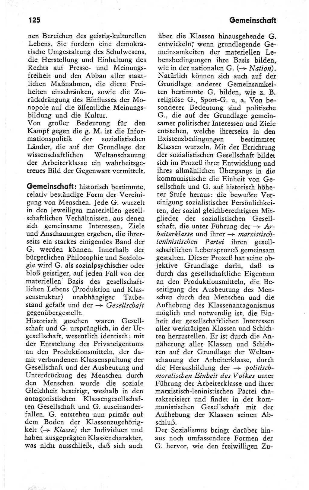 Kleines Wörterbuch der marxistisch-leninistischen Philosophie [Deutsche Demokratische Republik (DDR)] 1979, Seite 125 (Kl. Wb. ML Phil. DDR 1979, S. 125)