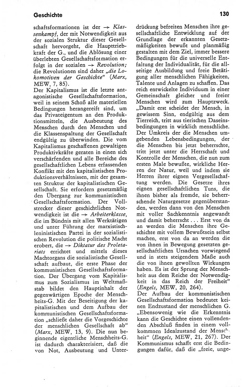 Kleines Wörterbuch der marxistisch-leninistischen Philosophie [Deutsche Demokratische Republik (DDR)] 1979, Seite 130 (Kl. Wb. ML Phil. DDR 1979, S. 130)