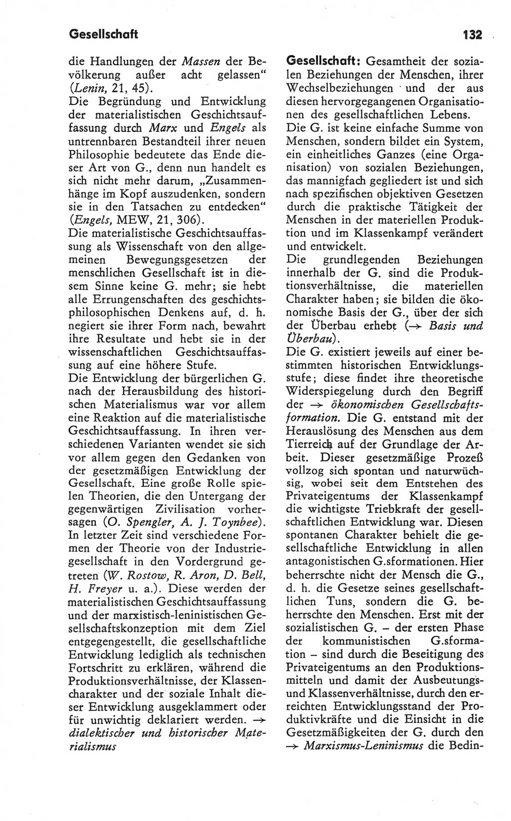 Kleines Wörterbuch der marxistisch-leninistischen Philosophie [Deutsche Demokratische Republik (DDR)] 1979, Seite 132 (Kl. Wb. ML Phil. DDR 1979, S. 132)