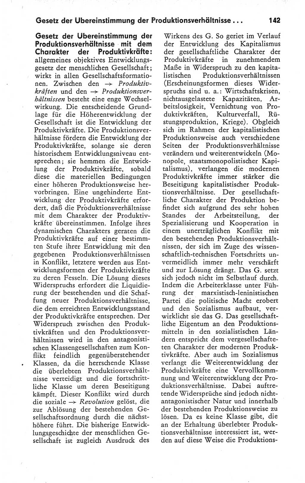 Kleines Wörterbuch der marxistisch-leninistischen Philosophie [Deutsche Demokratische Republik (DDR)] 1979, Seite 142 (Kl. Wb. ML Phil. DDR 1979, S. 142)