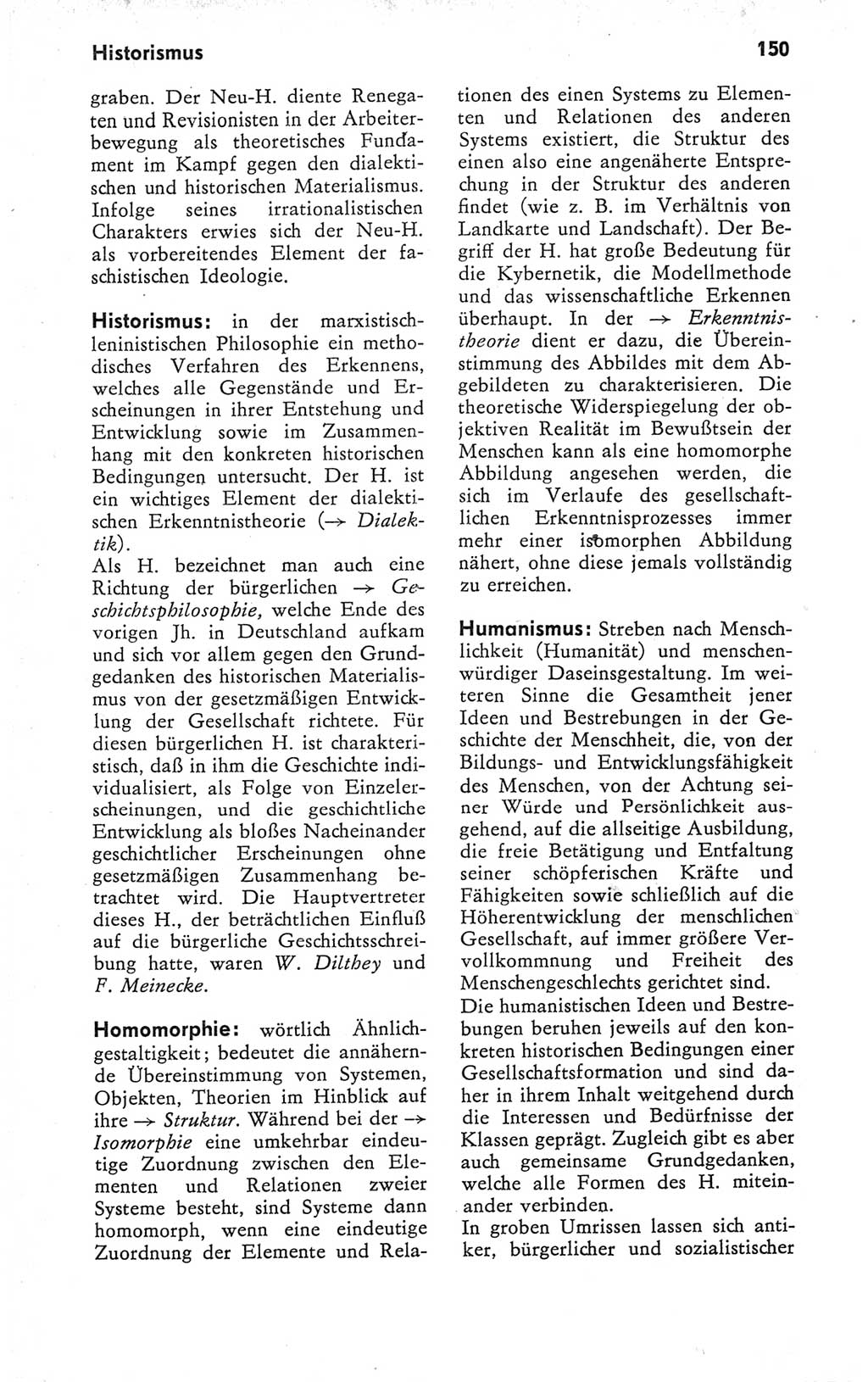 Kleines Wörterbuch der marxistisch-leninistischen Philosophie [Deutsche Demokratische Republik (DDR)] 1979, Seite 150 (Kl. Wb. ML Phil. DDR 1979, S. 150)