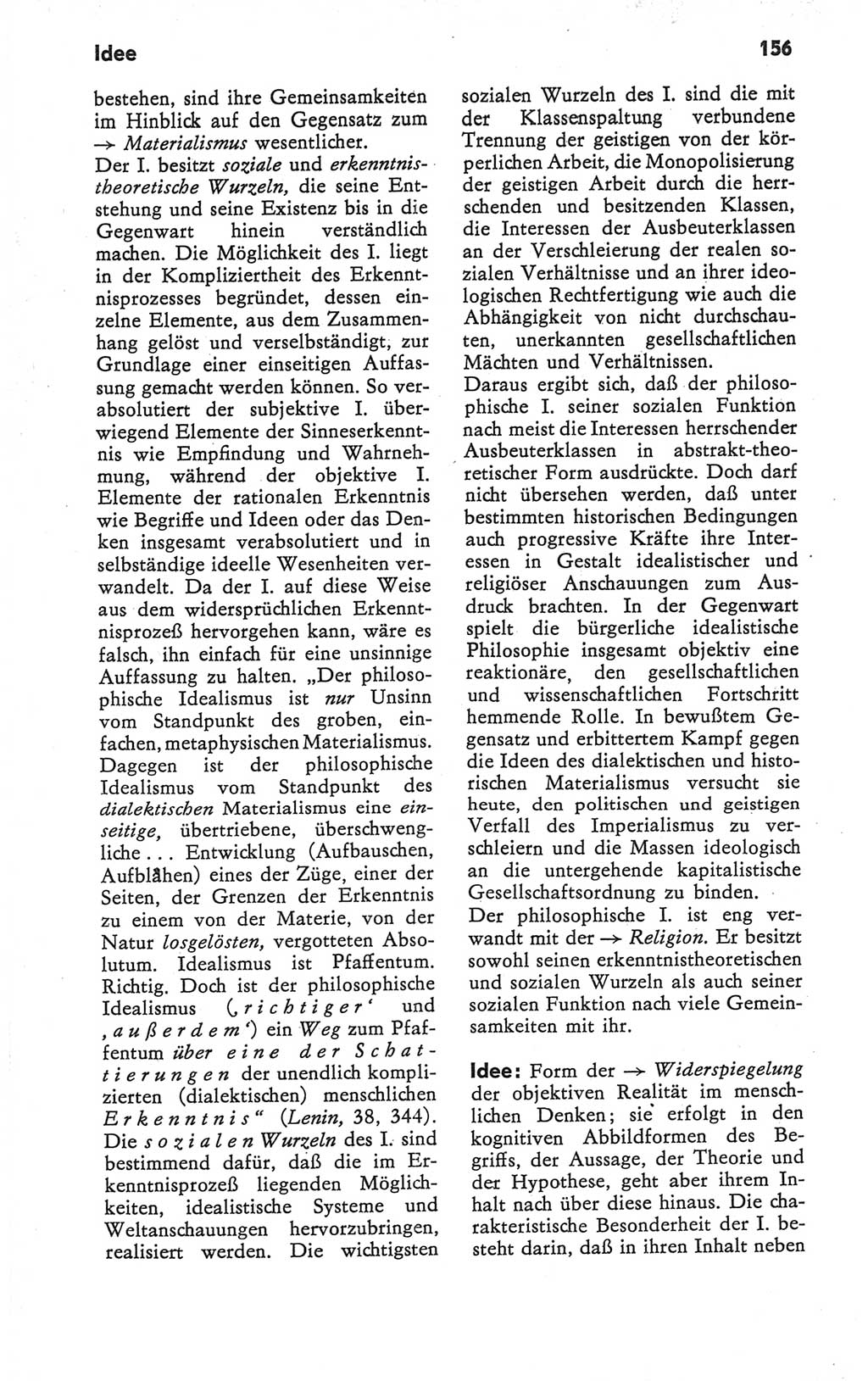 Kleines Wörterbuch der marxistisch-leninistischen Philosophie [Deutsche Demokratische Republik (DDR)] 1979, Seite 156 (Kl. Wb. ML Phil. DDR 1979, S. 156)