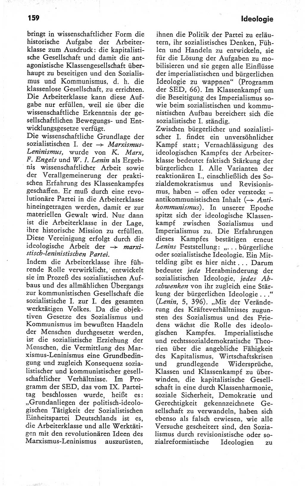 Kleines Wörterbuch der marxistisch-leninistischen Philosophie [Deutsche Demokratische Republik (DDR)] 1979, Seite 159 (Kl. Wb. ML Phil. DDR 1979, S. 159)