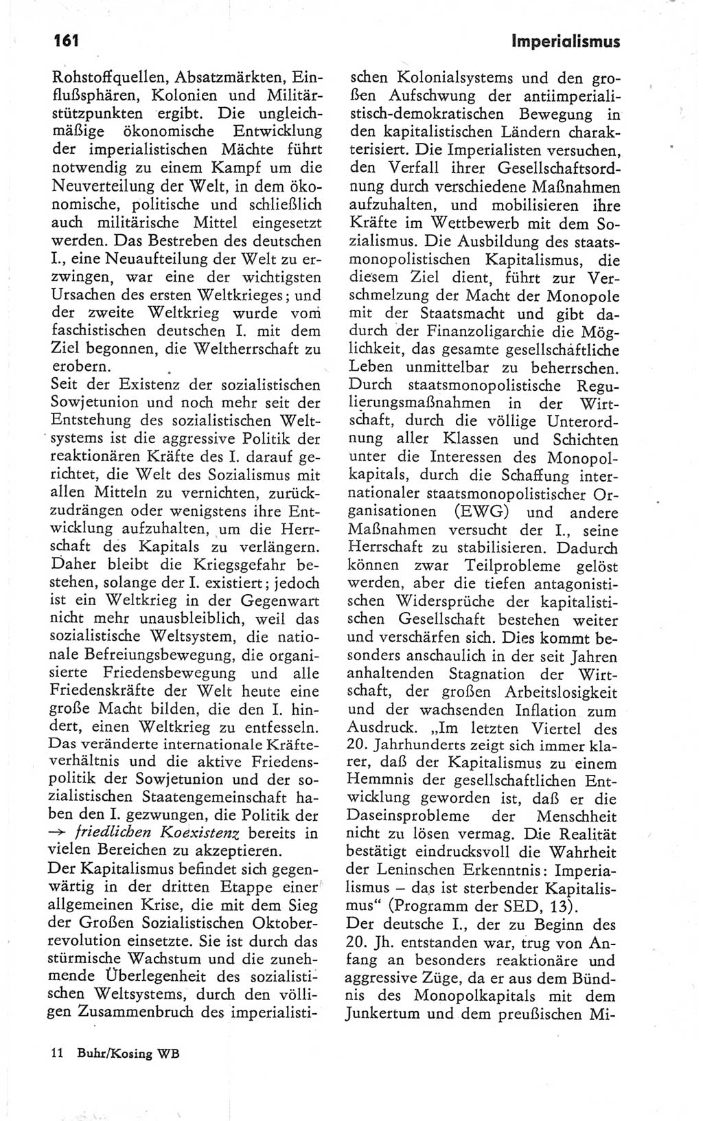 Kleines Wörterbuch der marxistisch-leninistischen Philosophie [Deutsche Demokratische Republik (DDR)] 1979, Seite 161 (Kl. Wb. ML Phil. DDR 1979, S. 161)