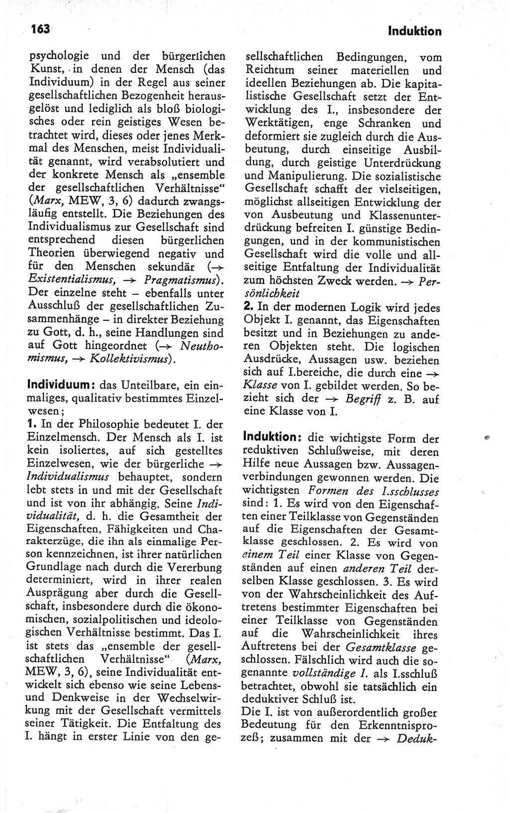Kleines Wörterbuch der marxistisch-leninistischen Philosophie [Deutsche Demokratische Republik (DDR)] 1979, Seite 163 (Kl. Wb. ML Phil. DDR 1979, S. 163)