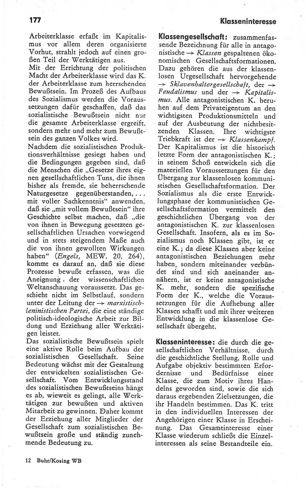 Kleines Wörterbuch der marxistisch-leninistischen Philosophie [Deutsche Demokratische Republik (DDR)] 1979, Seite 177 (Kl. Wb. ML Phil. DDR 1979, S. 177)