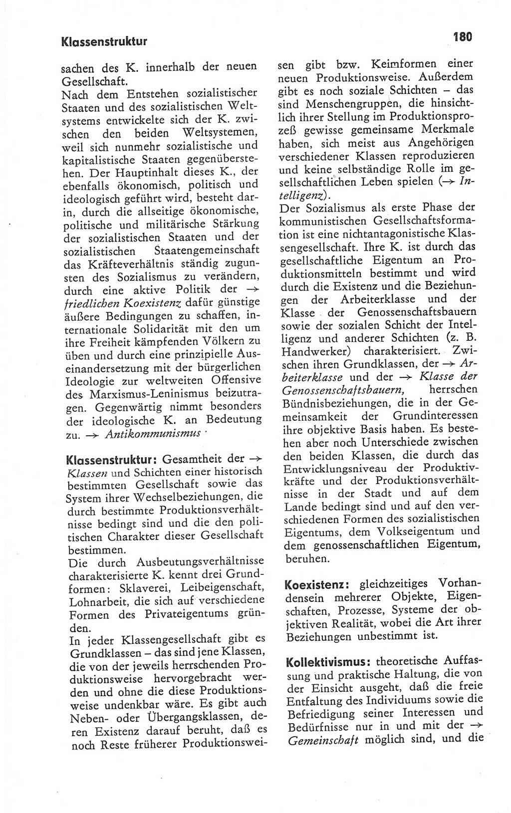 Kleines Wörterbuch der marxistisch-leninistischen Philosophie [Deutsche Demokratische Republik (DDR)] 1979, Seite 180 (Kl. Wb. ML Phil. DDR 1979, S. 180)