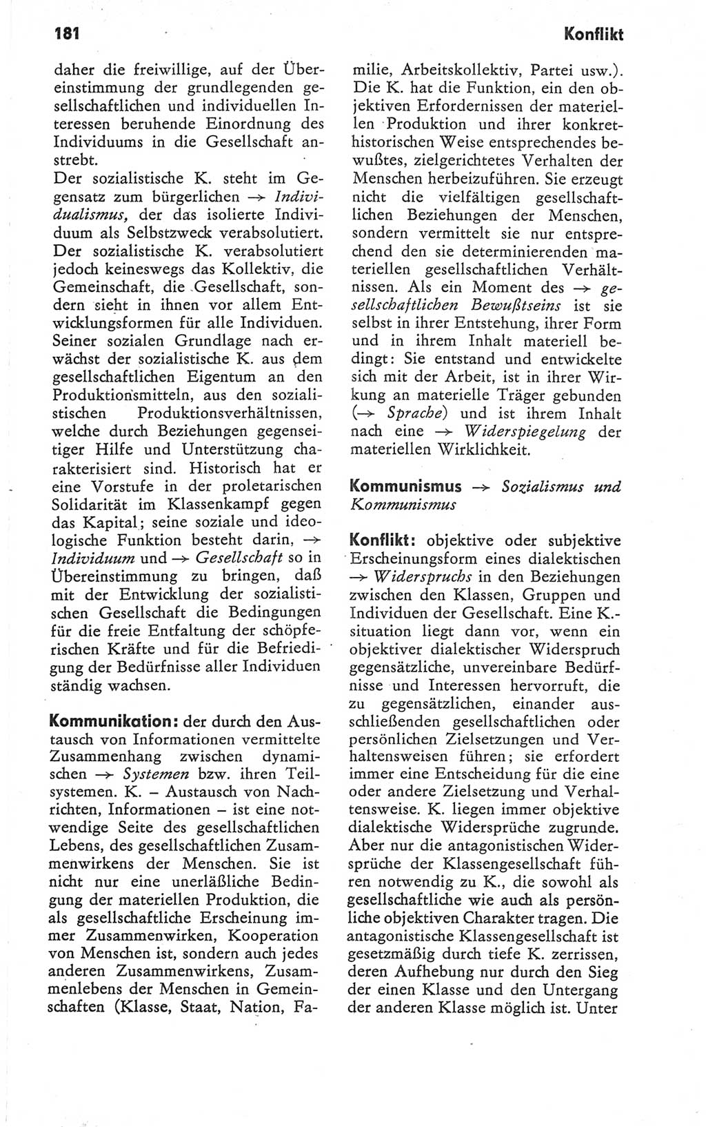 Kleines Wörterbuch der marxistisch-leninistischen Philosophie [Deutsche Demokratische Republik (DDR)] 1979, Seite 181 (Kl. Wb. ML Phil. DDR 1979, S. 181)