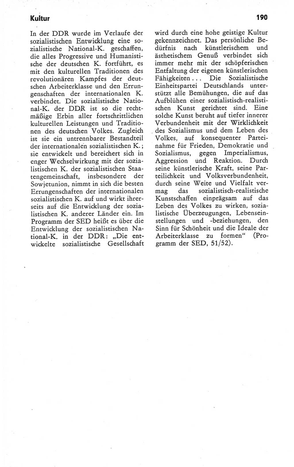 Kleines Wörterbuch der marxistisch-leninistischen Philosophie [Deutsche Demokratische Republik (DDR)] 1979, Seite 190 (Kl. Wb. ML Phil. DDR 1979, S. 190)