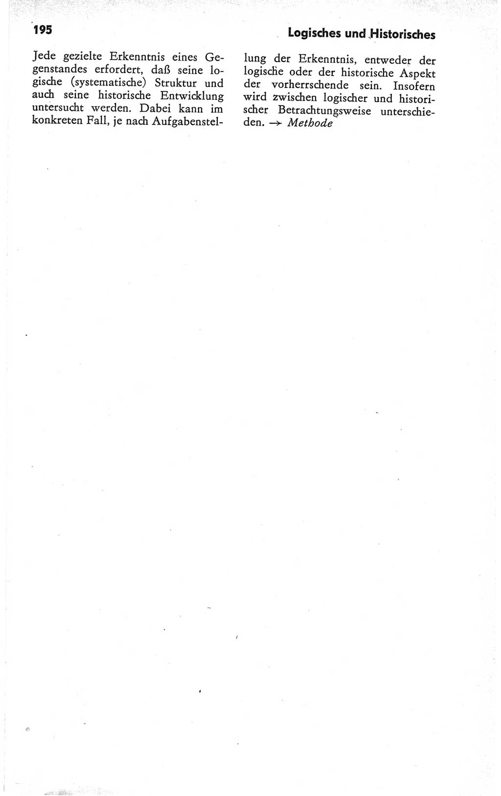 Kleines Wörterbuch der marxistisch-leninistischen Philosophie [Deutsche Demokratische Republik (DDR)] 1979, Seite 195 (Kl. Wb. ML Phil. DDR 1979, S. 195)
