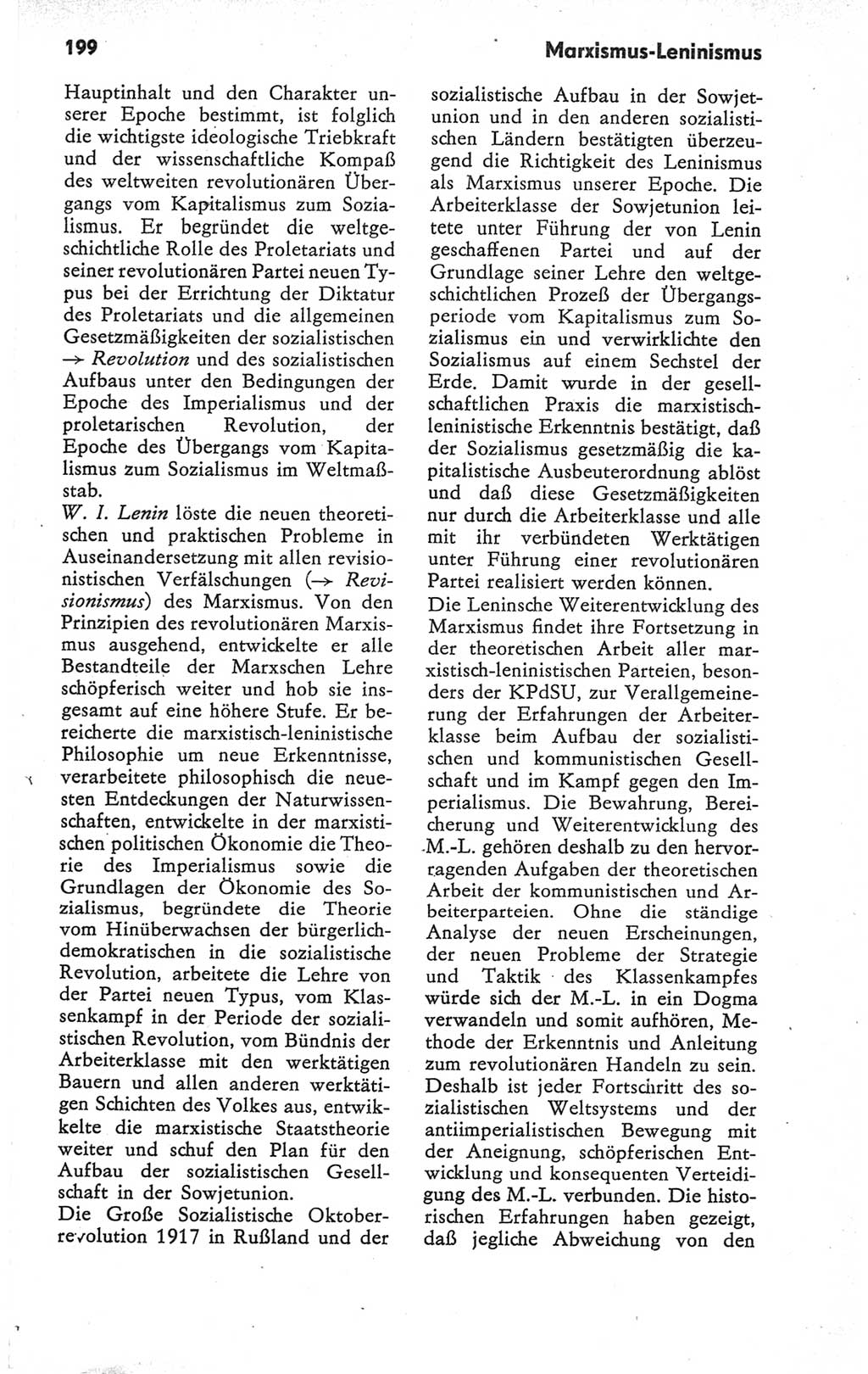 Kleines Wörterbuch der marxistisch-leninistischen Philosophie [Deutsche Demokratische Republik (DDR)] 1979, Seite 199 (Kl. Wb. ML Phil. DDR 1979, S. 199)