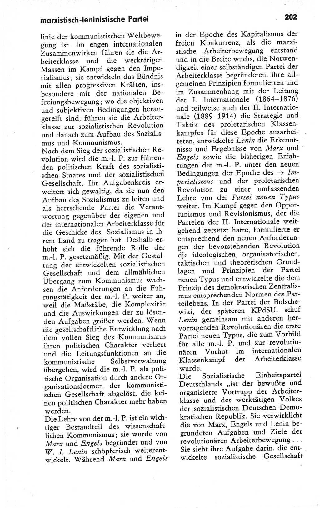 Kleines Wörterbuch der marxistisch-leninistischen Philosophie [Deutsche Demokratische Republik (DDR)] 1979, Seite 202 (Kl. Wb. ML Phil. DDR 1979, S. 202)