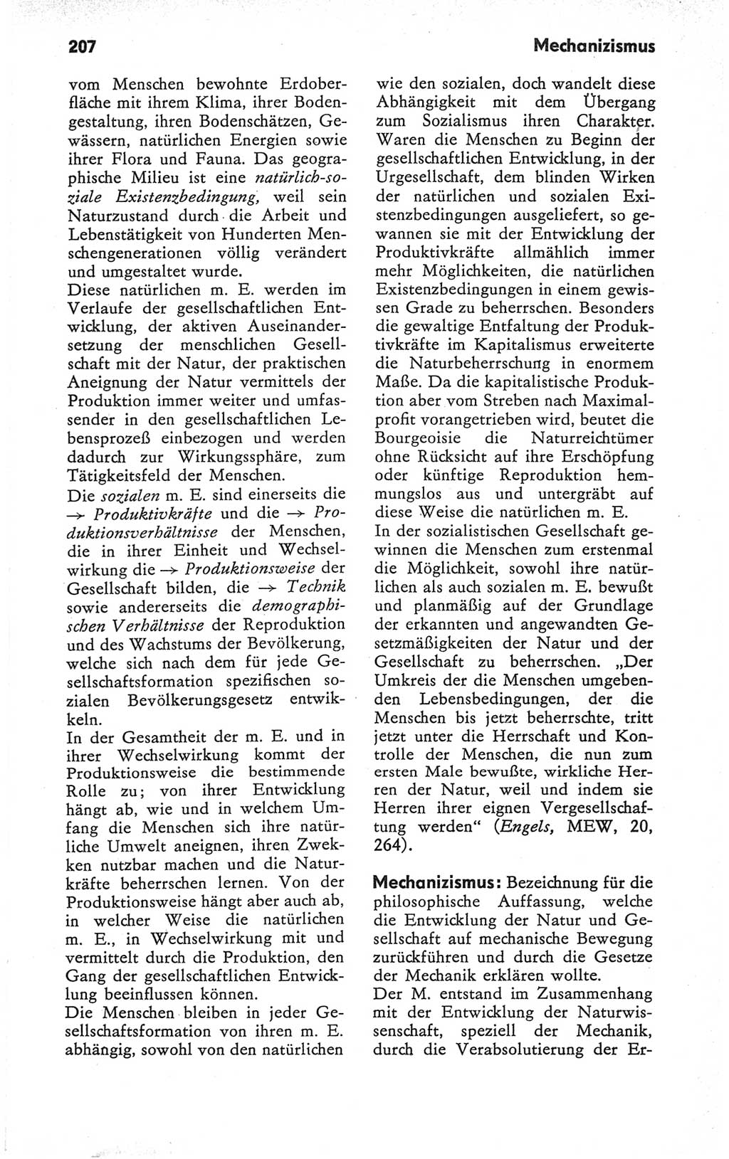 Kleines Wörterbuch der marxistisch-leninistischen Philosophie [Deutsche Demokratische Republik (DDR)] 1979, Seite 207 (Kl. Wb. ML Phil. DDR 1979, S. 207)
