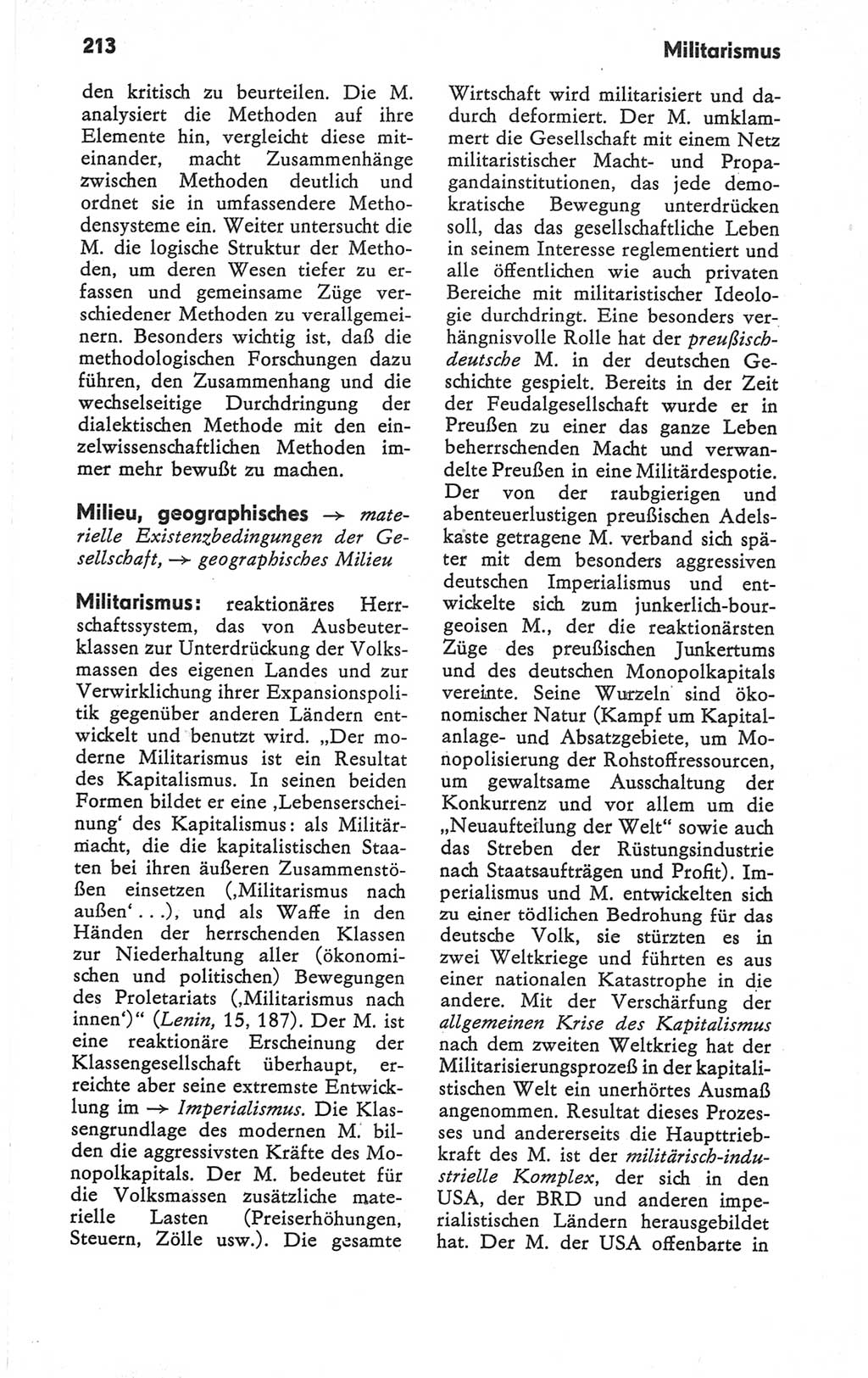 Kleines Wörterbuch der marxistisch-leninistischen Philosophie [Deutsche Demokratische Republik (DDR)] 1979, Seite 213 (Kl. Wb. ML Phil. DDR 1979, S. 213)