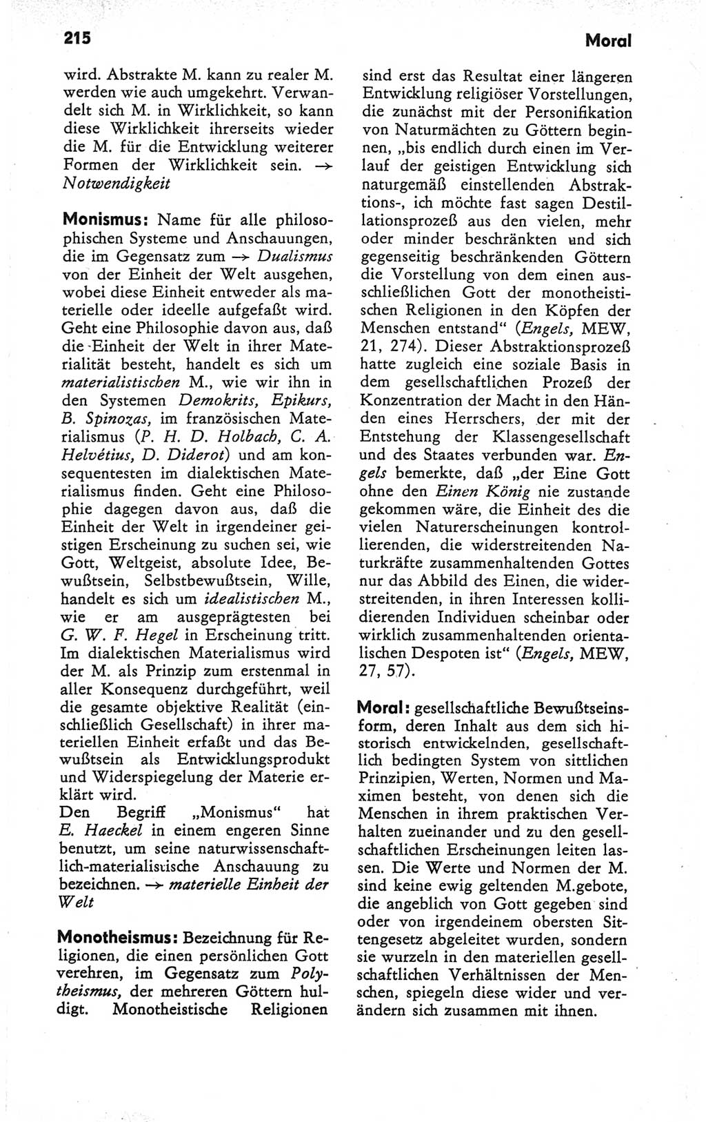 Kleines Wörterbuch der marxistisch-leninistischen Philosophie [Deutsche Demokratische Republik (DDR)] 1979, Seite 215 (Kl. Wb. ML Phil. DDR 1979, S. 215)