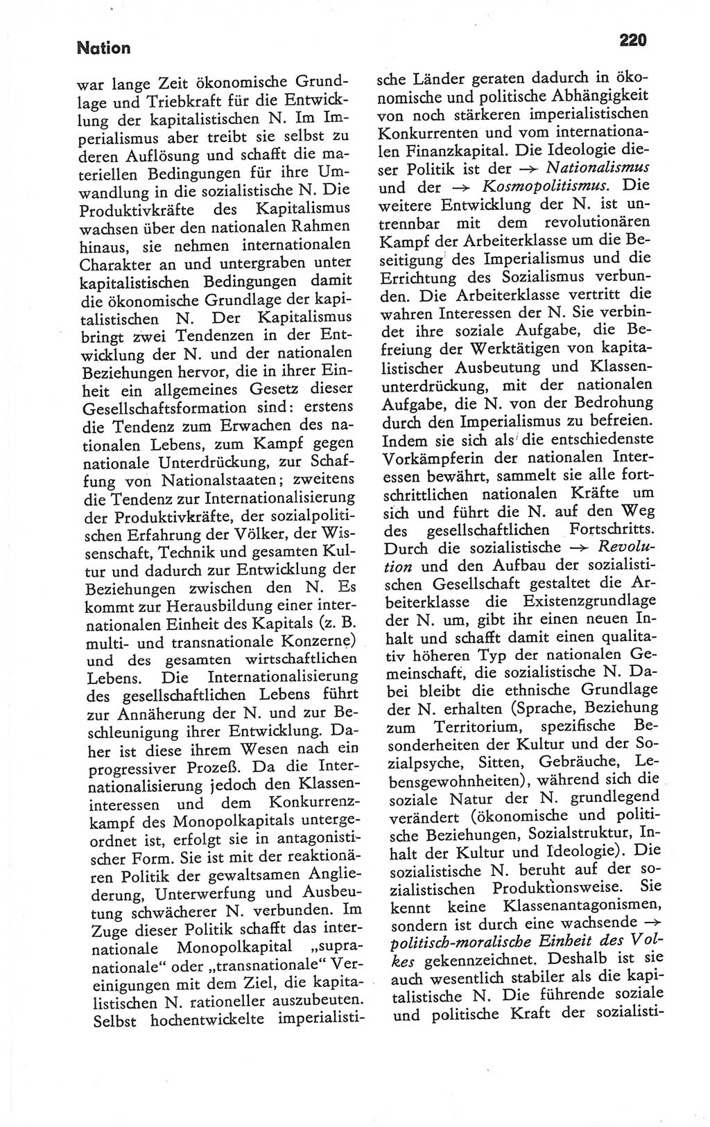 Kleines Wörterbuch der marxistisch-leninistischen Philosophie [Deutsche Demokratische Republik (DDR)] 1979, Seite 220 (Kl. Wb. ML Phil. DDR 1979, S. 220)
