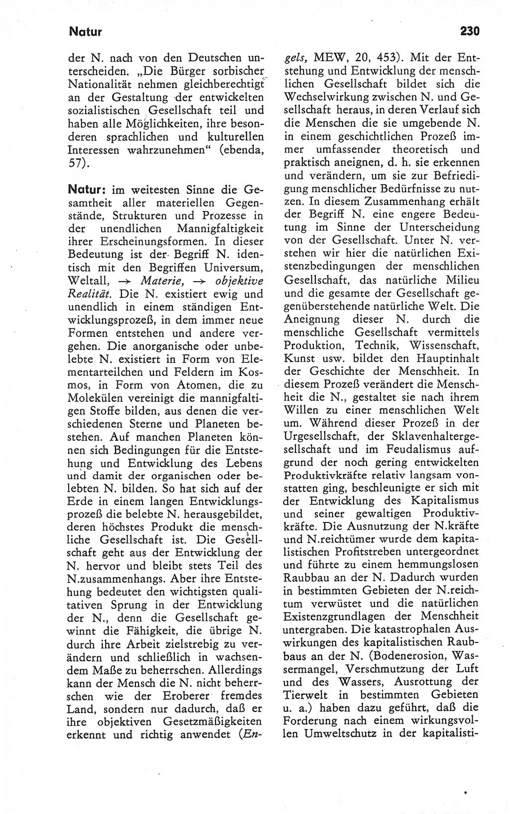 Kleines Wörterbuch der marxistisch-leninistischen Philosophie [Deutsche Demokratische Republik (DDR)] 1979, Seite 230 (Kl. Wb. ML Phil. DDR 1979, S. 230)