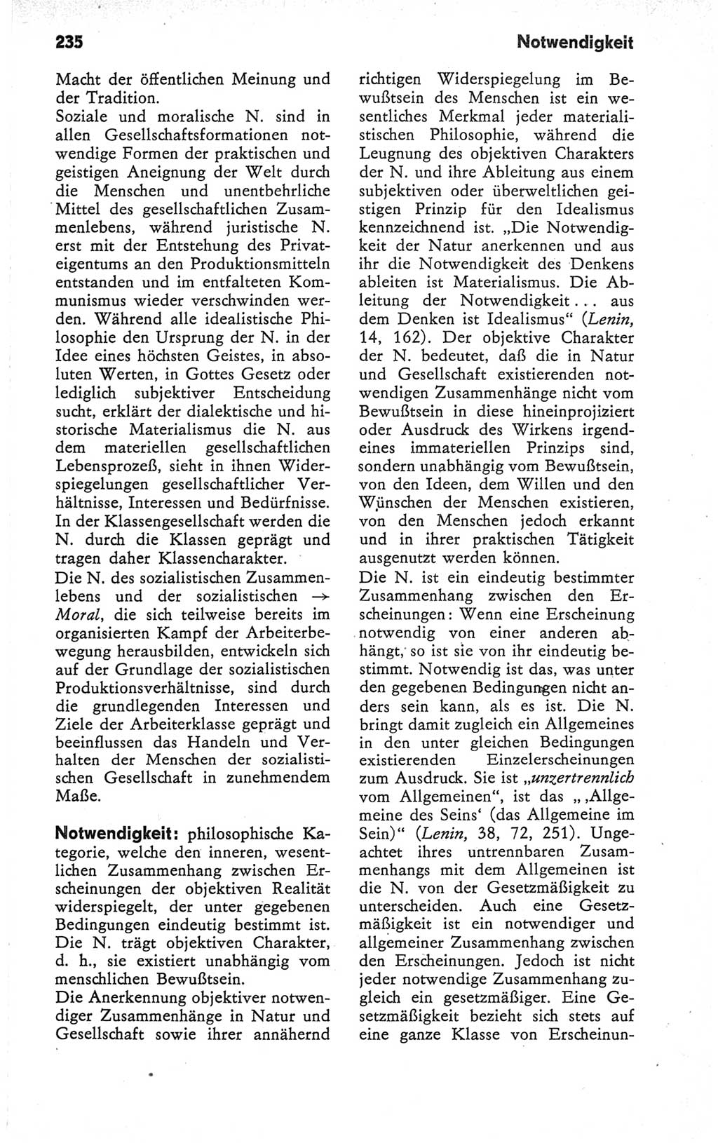 Kleines Wörterbuch der marxistisch-leninistischen Philosophie [Deutsche Demokratische Republik (DDR)] 1979, Seite 235 (Kl. Wb. ML Phil. DDR 1979, S. 235)
