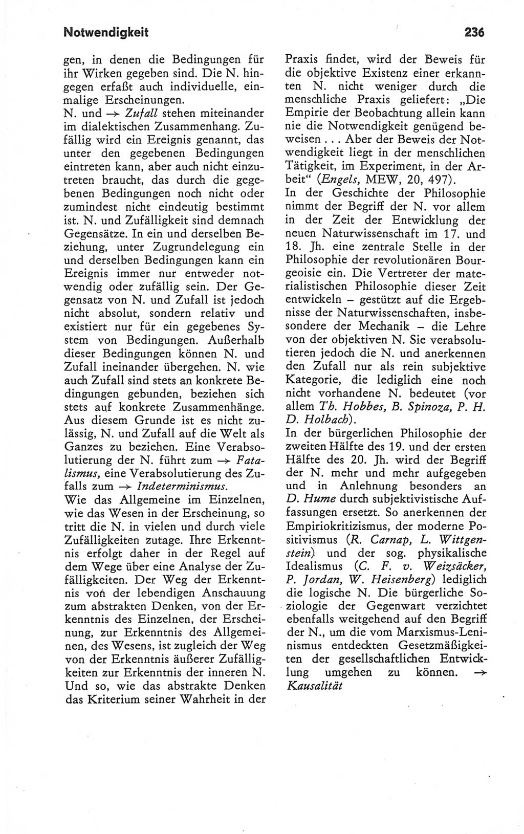 Kleines Wörterbuch der marxistisch-leninistischen Philosophie [Deutsche Demokratische Republik (DDR)] 1979, Seite 236 (Kl. Wb. ML Phil. DDR 1979, S. 236)