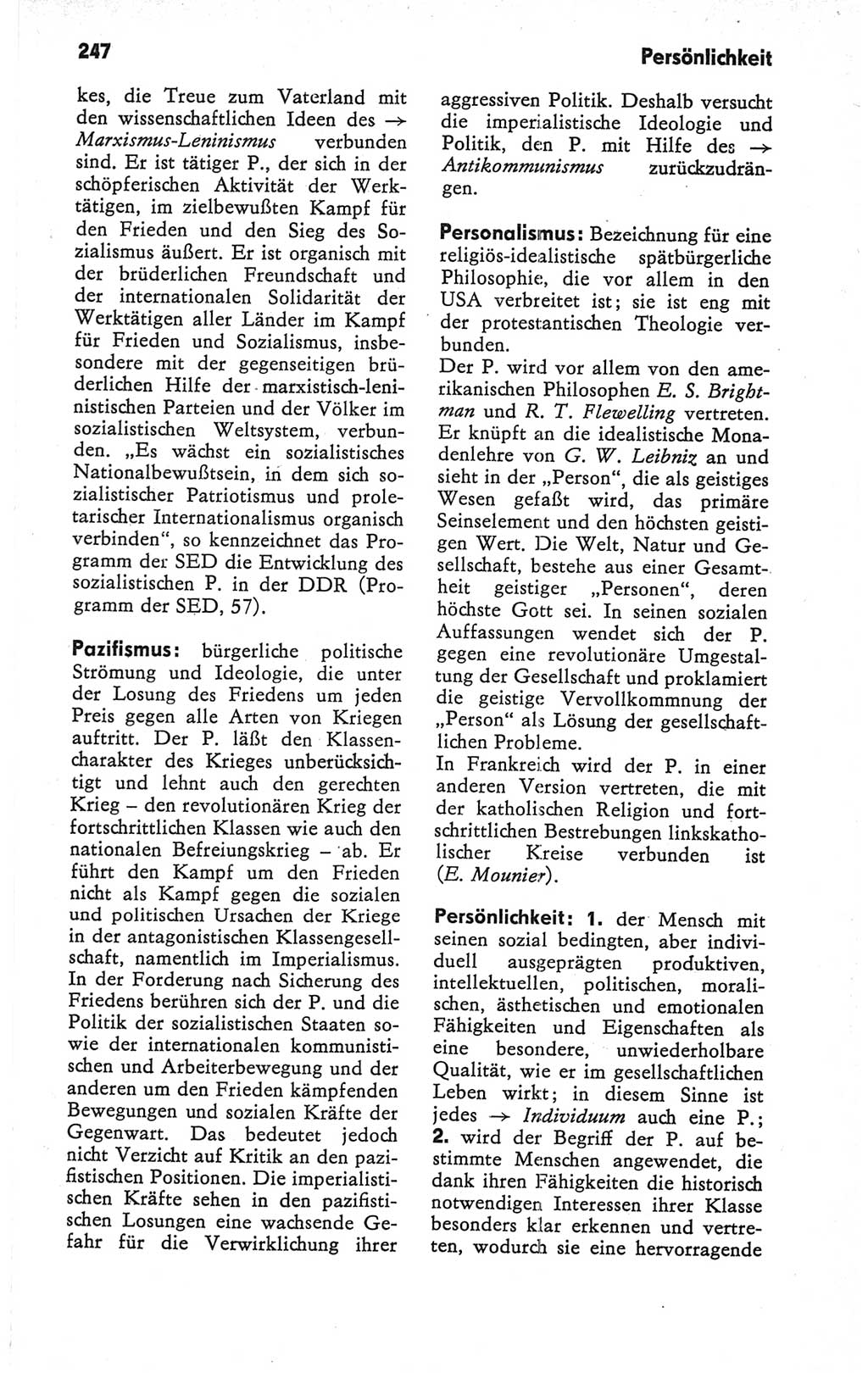 Kleines Wörterbuch der marxistisch-leninistischen Philosophie [Deutsche Demokratische Republik (DDR)] 1979, Seite 247 (Kl. Wb. ML Phil. DDR 1979, S. 247)