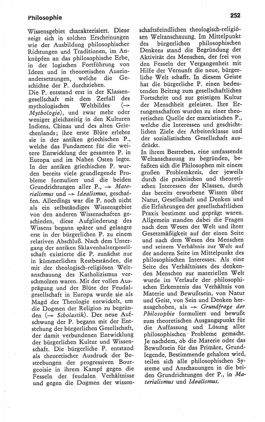 Kleines Wörterbuch der marxistisch-leninistischen Philosophie [Deutsche Demokratische Republik (DDR)] 1979, Seite 252 (Kl. Wb. ML Phil. DDR 1979, S. 252)