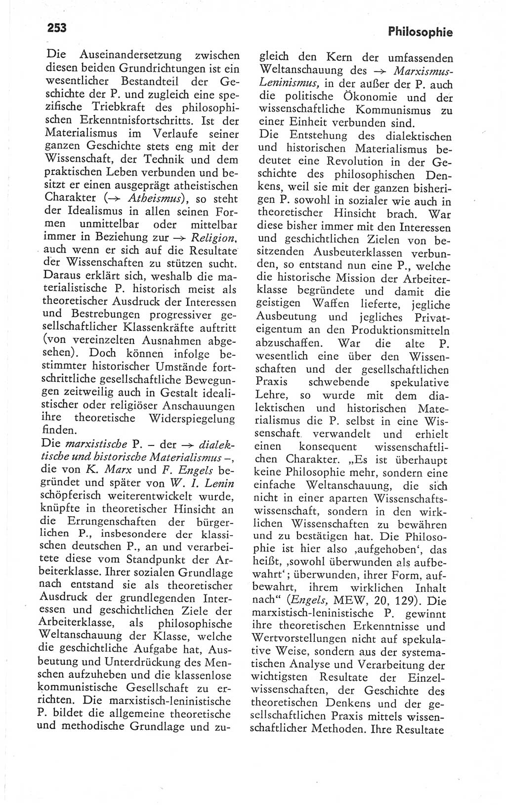 Kleines Wörterbuch der marxistisch-leninistischen Philosophie [Deutsche Demokratische Republik (DDR)] 1979, Seite 253 (Kl. Wb. ML Phil. DDR 1979, S. 253)