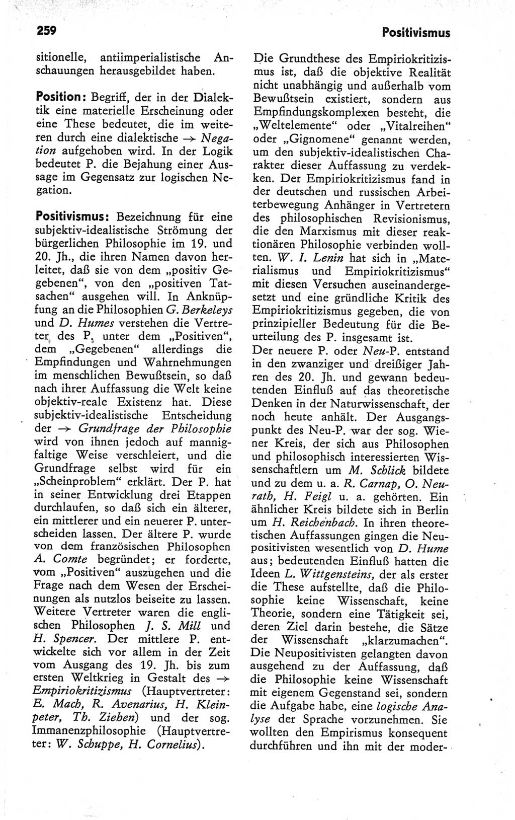 Kleines Wörterbuch der marxistisch-leninistischen Philosophie [Deutsche Demokratische Republik (DDR)] 1979, Seite 259 (Kl. Wb. ML Phil. DDR 1979, S. 259)