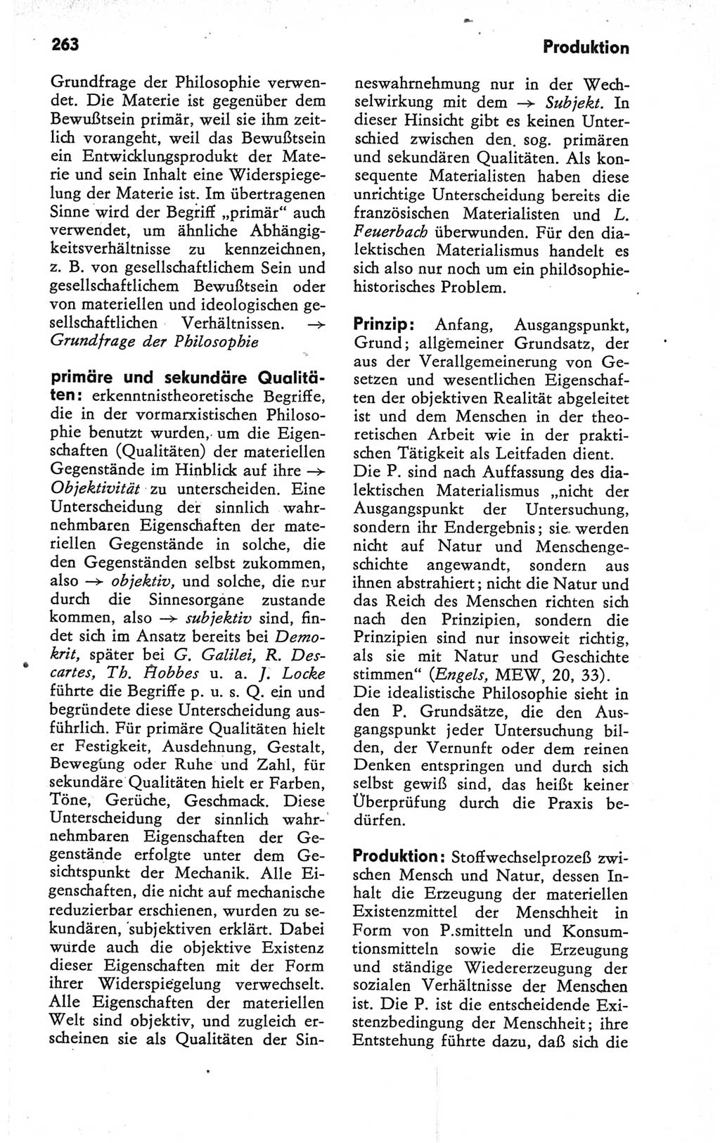 Kleines Wörterbuch der marxistisch-leninistischen Philosophie [Deutsche Demokratische Republik (DDR)] 1979, Seite 263 (Kl. Wb. ML Phil. DDR 1979, S. 263)