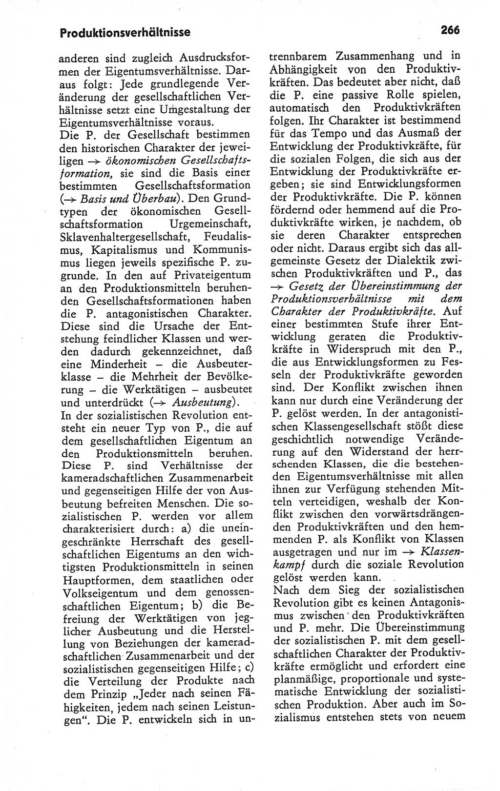 Kleines Wörterbuch der marxistisch-leninistischen Philosophie [Deutsche Demokratische Republik (DDR)] 1979, Seite 266 (Kl. Wb. ML Phil. DDR 1979, S. 266)