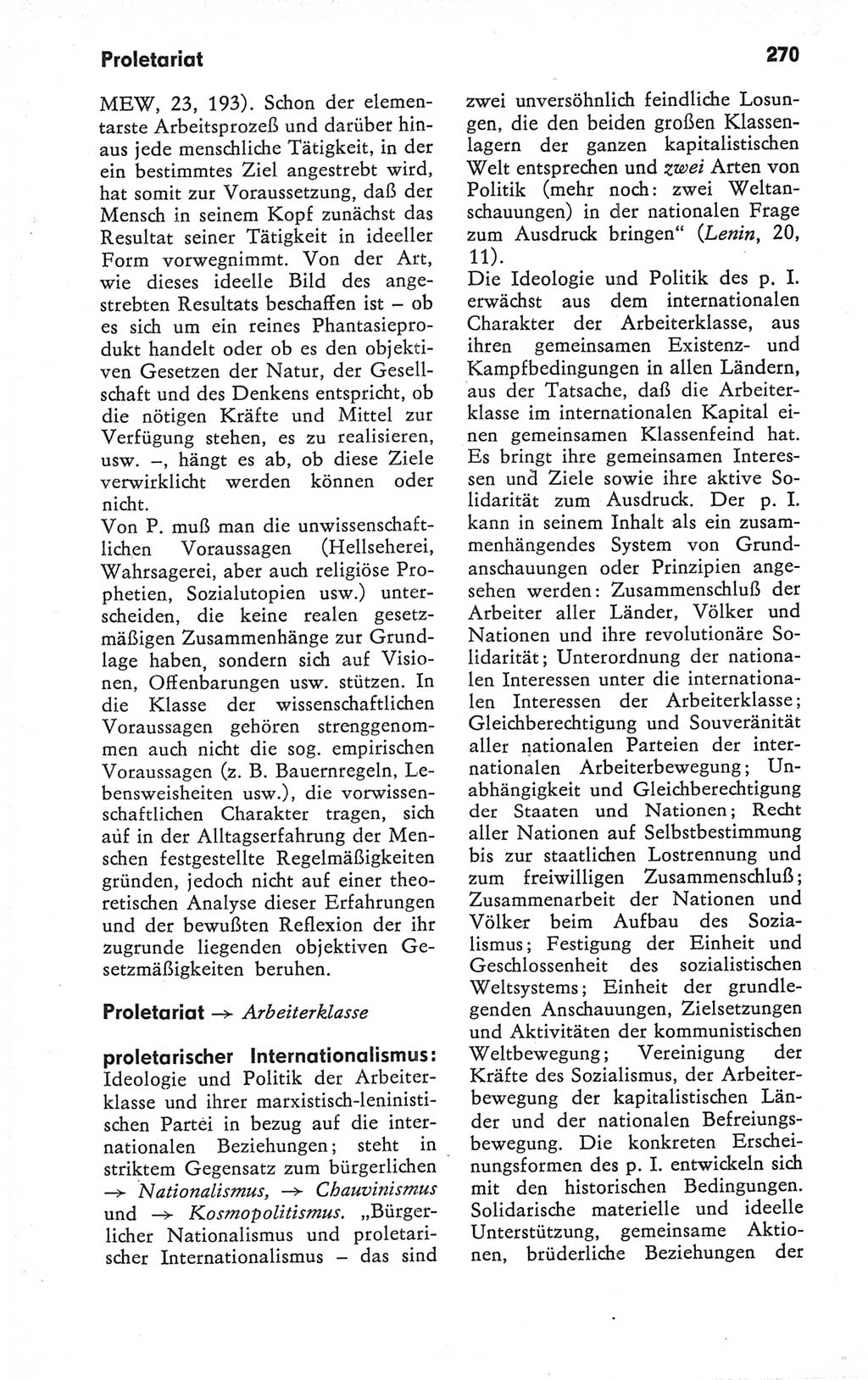 Kleines Wörterbuch der marxistisch-leninistischen Philosophie [Deutsche Demokratische Republik (DDR)] 1979, Seite 270 (Kl. Wb. ML Phil. DDR 1979, S. 270)