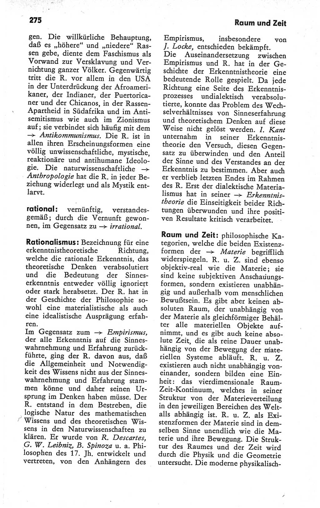 Kleines Wörterbuch der marxistisch-leninistischen Philosophie [Deutsche Demokratische Republik (DDR)] 1979, Seite 275 (Kl. Wb. ML Phil. DDR 1979, S. 275)