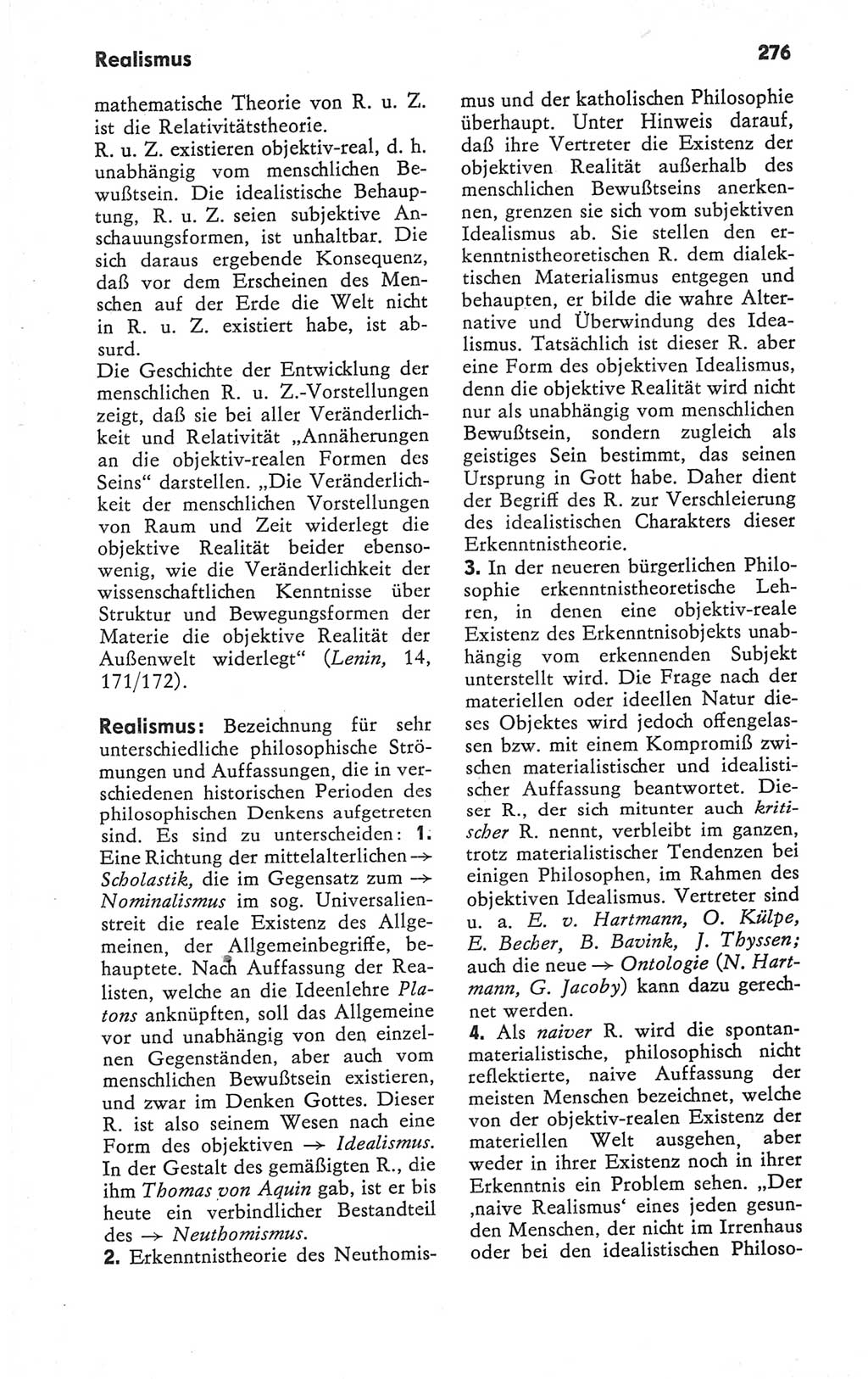 Kleines Wörterbuch der marxistisch-leninistischen Philosophie [Deutsche Demokratische Republik (DDR)] 1979, Seite 276 (Kl. Wb. ML Phil. DDR 1979, S. 276)